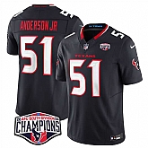 Men's Houston Texans #51 Will Anderson Jr. Navy F.U.S.E. 2024 AFC South Division Champions Vapor Limited Stitched Jersey,baseball caps,new era cap wholesale,wholesale hats